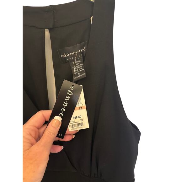 Connected Apparel black cocktail dress. - Picture 2 of 8